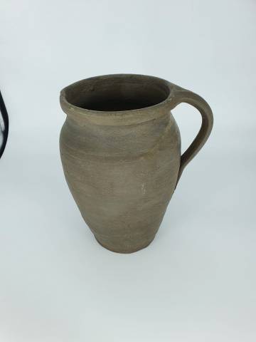 vase pot grès noir ancien