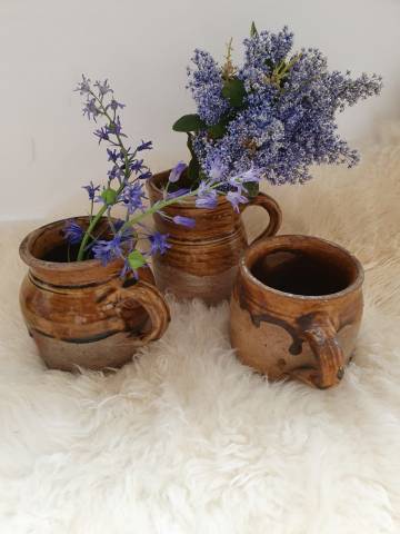 grès pots pour décoration